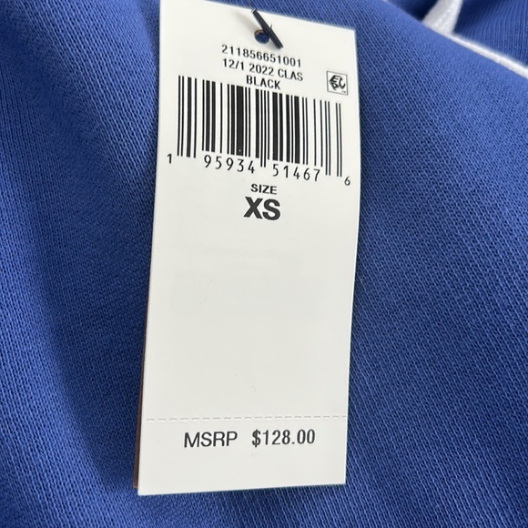 Polo Ralph Lauren blue cropped hoody size XS NWT - Picture 6 of 8